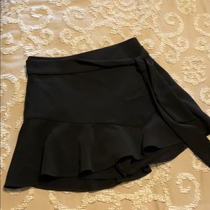 Zara black skirt with shorts underneath